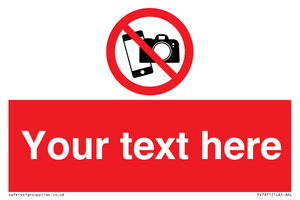 Custom No filming or photography